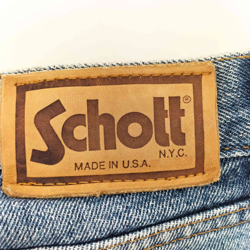 ショット Schott USA製 ボタンフライ デニム パンツ メンズ 29x32