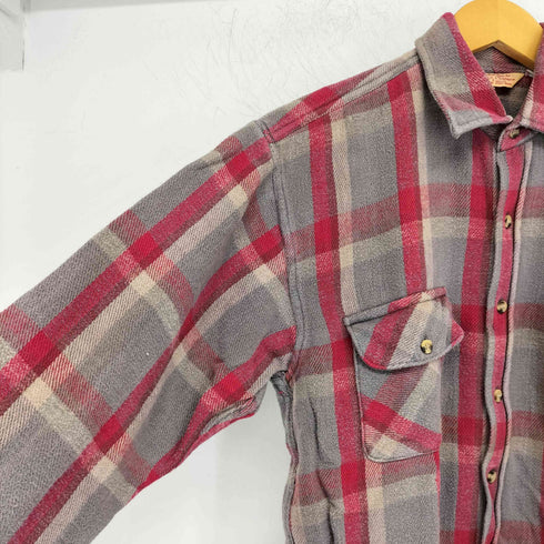Strawbridge & Clothier チェックネルシャツ メンズ import:M