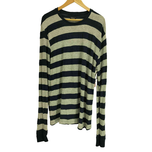 ディーゼル DIESEL 00S ボーダー 長袖カットソー メンズ 3XL