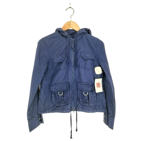 ギャップ Gap 00s リップストップクロップドミリタリージャケット Y2K レディース import:XS