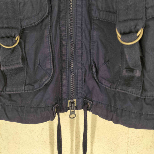 ギャップ Gap 00s リップストップクロップドミリタリージャケット Y2K レディース import:XS