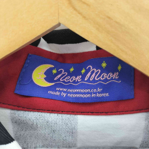 NEON MOON フラッグチェック クロップドシャツ レディース