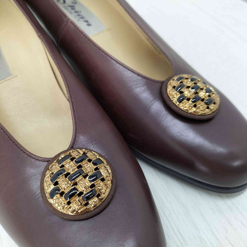 Shian レザーヒールパンプス レディース 23 1/2