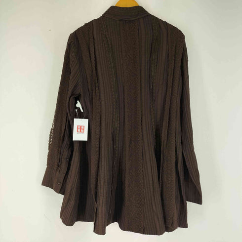 エイチアンドエム H&M レースフリル L/S シャツ レディース M