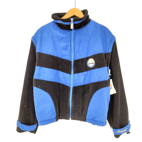 ボス BOSS 90-00S BY I.G. DESIGN ボア ナイロン切り替え ジップアップ ブルゾンジャケット バイカラー デタッチャブル メンズ import:M