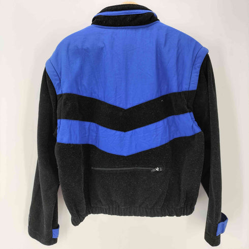 ボス BOSS 90-00S BY I.G. DESIGN ボア ナイロン切り替え ジップアップ ブルゾンジャケット バイカラー デタッチャブル メンズ import:M