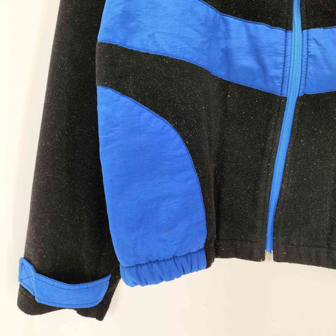 ボス BOSS 90-00S BY I.G. DESIGN ボア ナイロン切り替え ジップアップ ブルゾンジャケット バイカラー デタッチャブル メンズ import:M