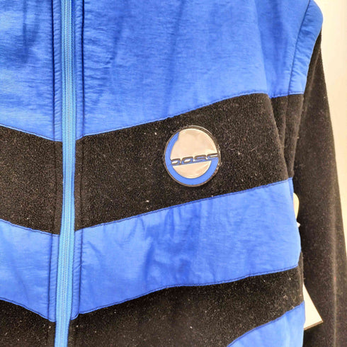 ボス BOSS 90-00S BY I.G. DESIGN ボア ナイロン切り替え ジップアップ ブルゾンジャケット バイカラー デタッチャブル メンズ import:M