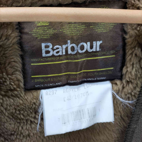 バブアー Barbour 90S 英国製 3ワラント パイルライナー ボア メンズ C42/107CM