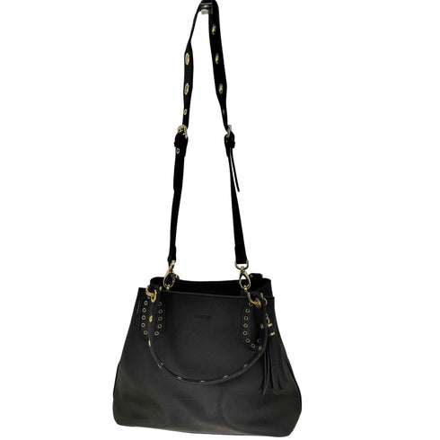 バルコス BARCOS 2way 本革 タッセル ハトメ ショルダー ハンドバッグ レディース