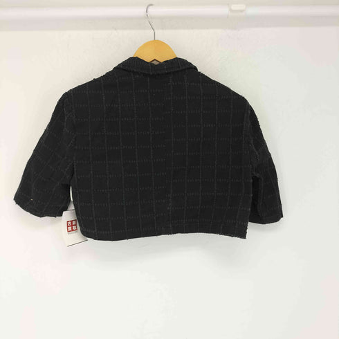 アーバン レヴィヴォ URBAN REVIVO 講師柄 クロップドデニムジャケット パンツセットアップ レディース EUR36