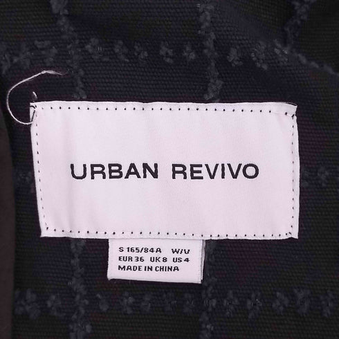 アーバン レヴィヴォ URBAN REVIVO 講師柄 クロップドデニムジャケット パンツセットアップ レディース EUR36