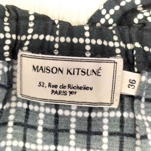メゾンキツネ MAISON KITSUNE レーヨン ドットイージースカート レディース 36