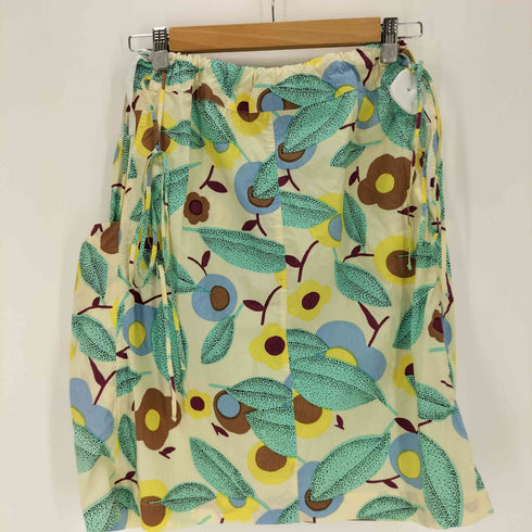 マルニ MARNI サイドポケット 総柄イージースカート レディース 38