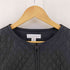 レザーキルティング ノーカラー ジャケット レディース import:XL