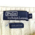 ポロバイラルフローレン Polo by RALPH LAUREN 90s POLO刺繍 Vネック ケーブルコットンニット メンズ import:M