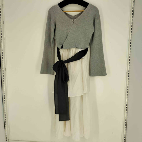 ワンアフターアナザーナイスクラップ one after another NICE CLAUP 25SS 3WAY ニット キャミ ワンピ セット レディース FREE