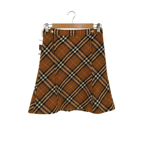バーバリーブルーレーベル BURBERRY BLUE LABEL ノバチェック ウール スカート レディース FR:36