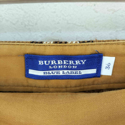 バーバリーブルーレーベル BURBERRY BLUE LABEL ノバチェック ウール スカート レディース FR:36