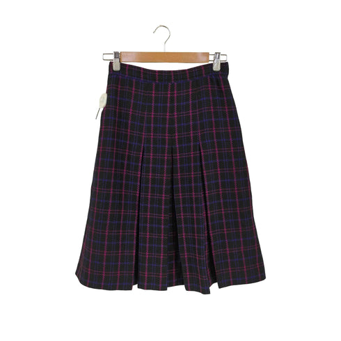 アクアスキュータム AQUASCUTUM イングランド製 チェック スカート レディース