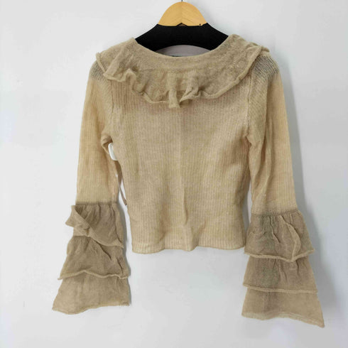 ザラ ZARA フリルニットセーター レディース import:S