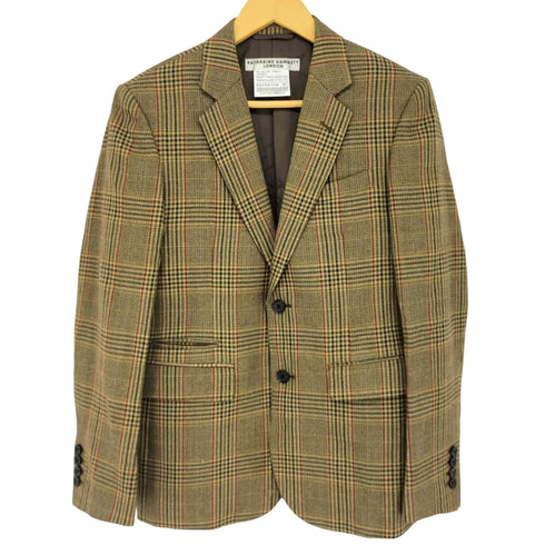 キャサリンハムネットロンドン KATHARINE HAMNETT LONDON チェック柄 ウールテーラードジャケット メンズ JPN:M