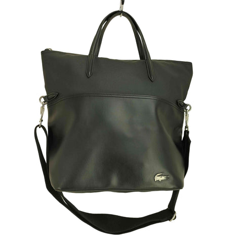 ラコステ LACOSTE レザー プチピケ ロゴ ショルダー 2WAY トートバック レディース