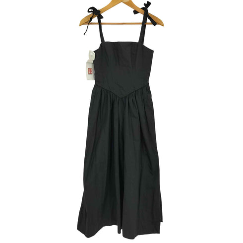 ザラ ZARA リボン ミディボリューム キャミワンピース レディース import:S