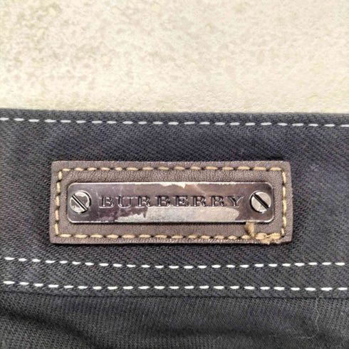 バーバリー BURBERRY 後染め ローライズスキニーパンツ レディース 36