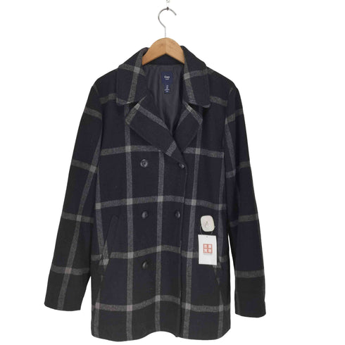 ギャップ Gap チェック柄トレンチコート レディース XL
