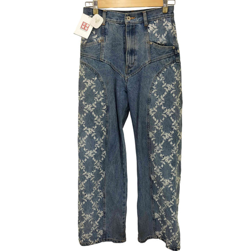 FETICO FLOWER EMBROIDERED WIDE JEANS レディース JPN:1