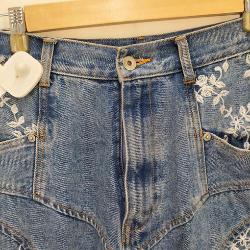 FETICO FLOWER EMBROIDERED WIDE JEANS レディース JPN:1