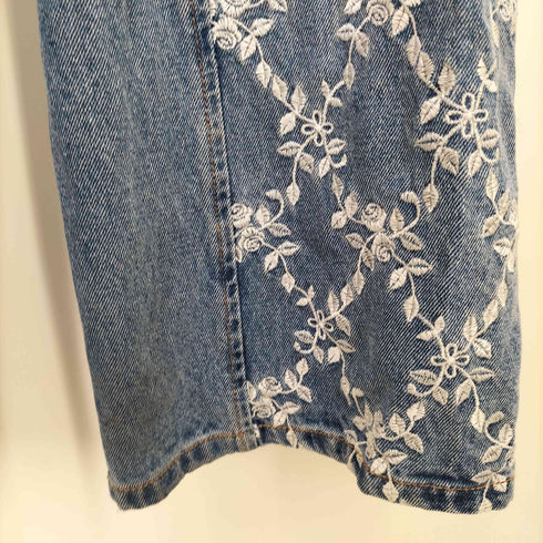 FETICO FLOWER EMBROIDERED WIDE JEANS レディース JPN:1
