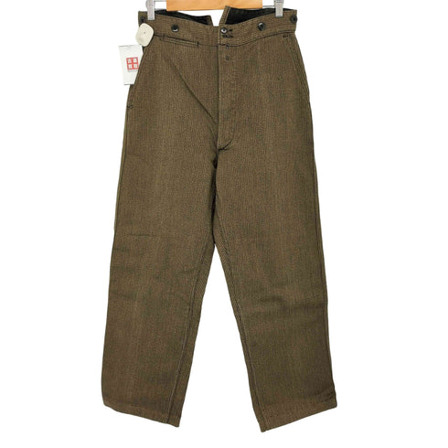 extra savo 針刺しシンチバック コットンピケ ワークパンツ ユーロ メンズ