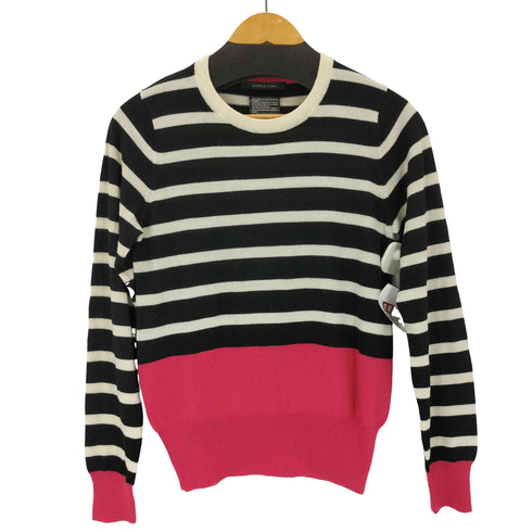 マークアンドロナ MARK&LONA ボーダークルーネックニット レディース