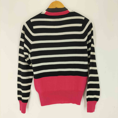 マークアンドロナ MARK&LONA ボーダークルーネックニット レディース