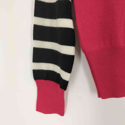 マークアンドロナ MARK&LONA ボーダークルーネックニット レディース