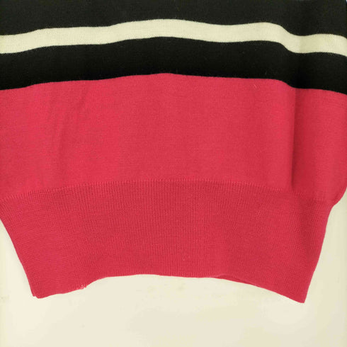 マークアンドロナ MARK&LONA ボーダークルーネックニット レディース