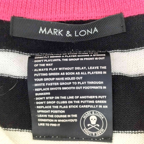 マークアンドロナ MARK&LONA ボーダークルーネックニット レディース