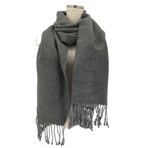 アクネストゥディオズ ACNE STUDIOS イタリア製 VIRGIN WOOL 大判 フリンジ ウール リバーシブル ストール レディース