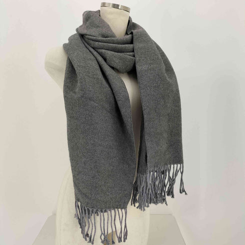 アクネストゥディオズ ACNE STUDIOS イタリア製 VIRGIN WOOL 大判 フリンジ ウール リバーシブル ストール レディース