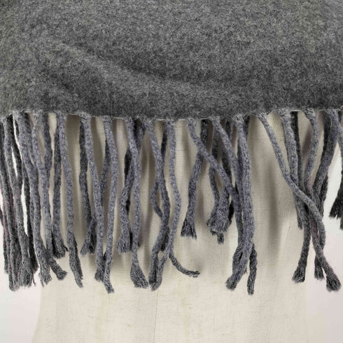 アクネストゥディオズ ACNE STUDIOS イタリア製 VIRGIN WOOL 大判 フリンジ ウール リバーシブル ストール レディース