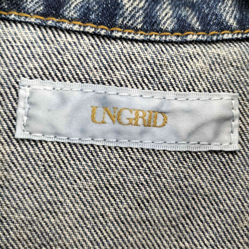 アングリッド Ungrid 旧タグ フリンジポケットデニムトラッカージャケット Y2K レディース F