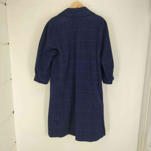 サンヨー SANYO チェック柄ステンカラーコート レディース 7A2