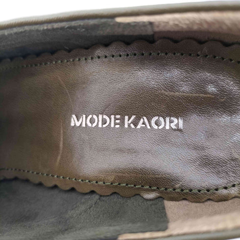 モードカオリ MODE KAORI タッセル ヒール レザー シューズ レディース JPN:23.5