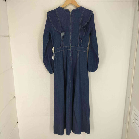 ザラ ZARA デニムフリルワンピース レディース import:XS