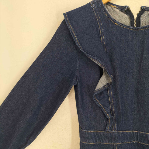 ザラ ZARA デニムフリルワンピース レディース import:XS