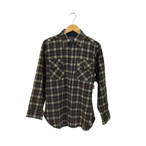 ペンドルトン PENDLETON 70s USA製 チェック ウール ボードシャツ メンズ M