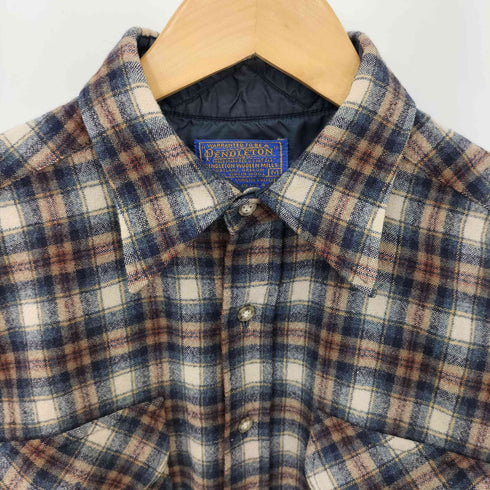 ペンドルトン PENDLETON 70s USA製 チェック ウール ボードシャツ メンズ M