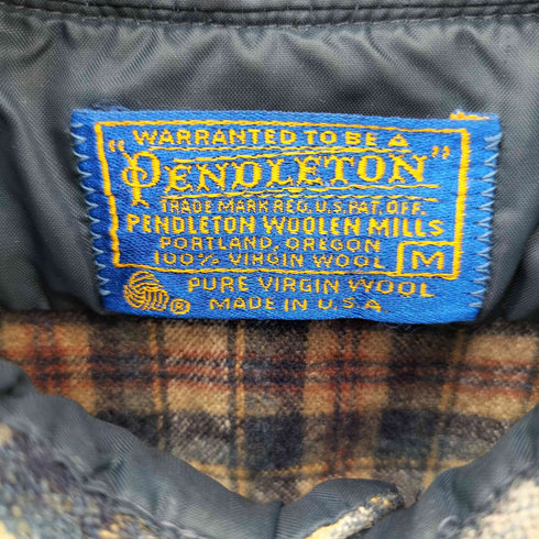 ペンドルトン PENDLETON 70s USA製 チェック ウール ボードシャツ メンズ M